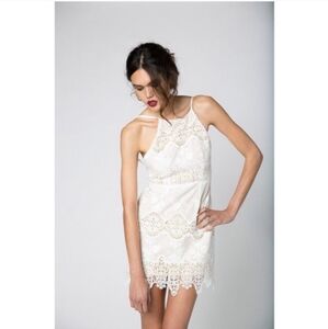 Stone Cold Fox Georgia Dress in White Sz XS